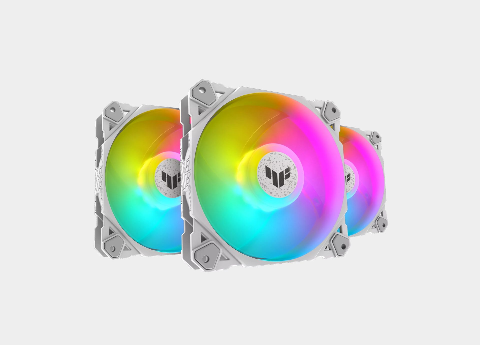 TUF Gaming TF120 ARGB White Fan - Triple Fan Kit with ARGB Controller