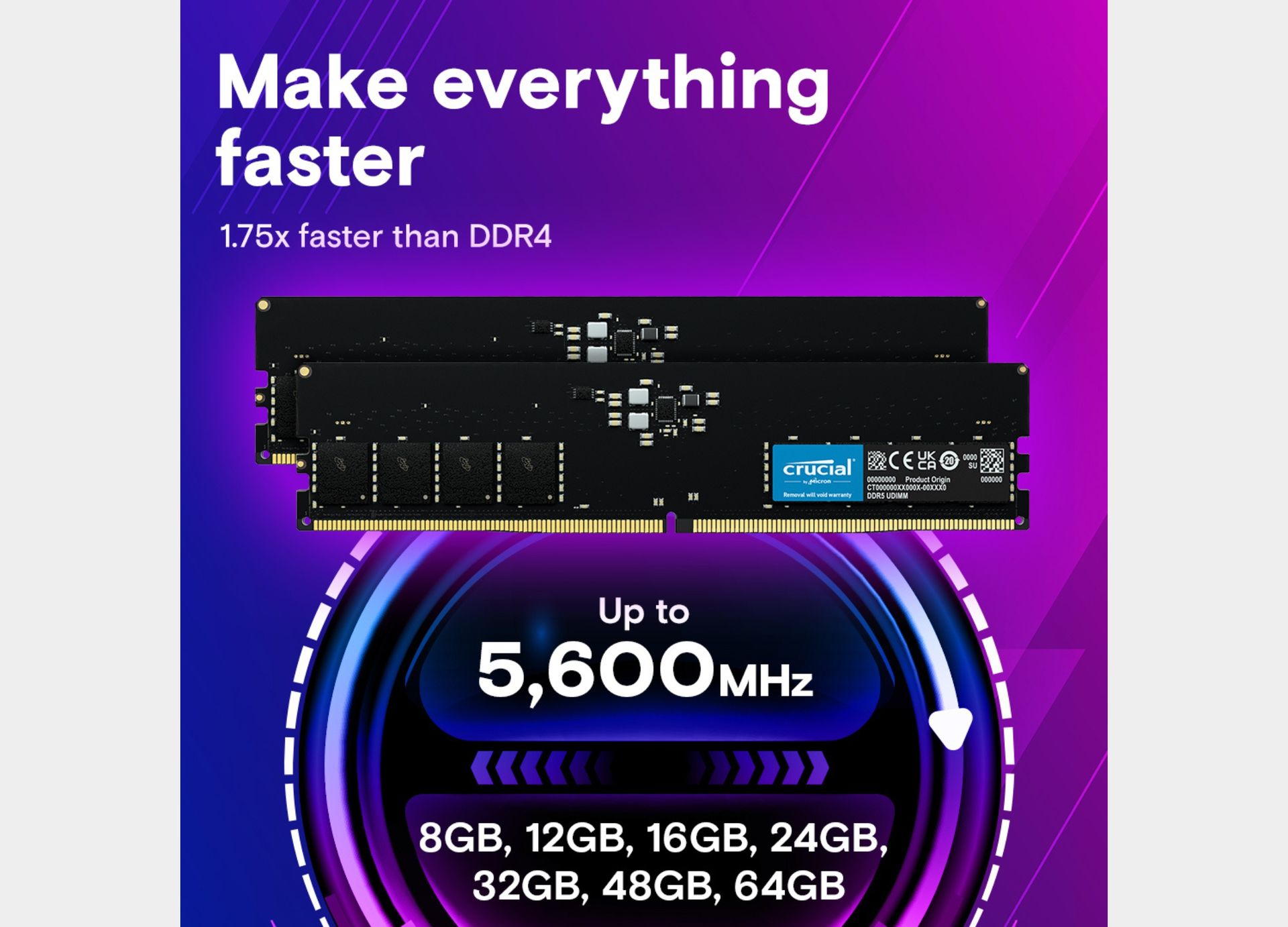 Crucial 16GB DDR5-5600 UDIMM
