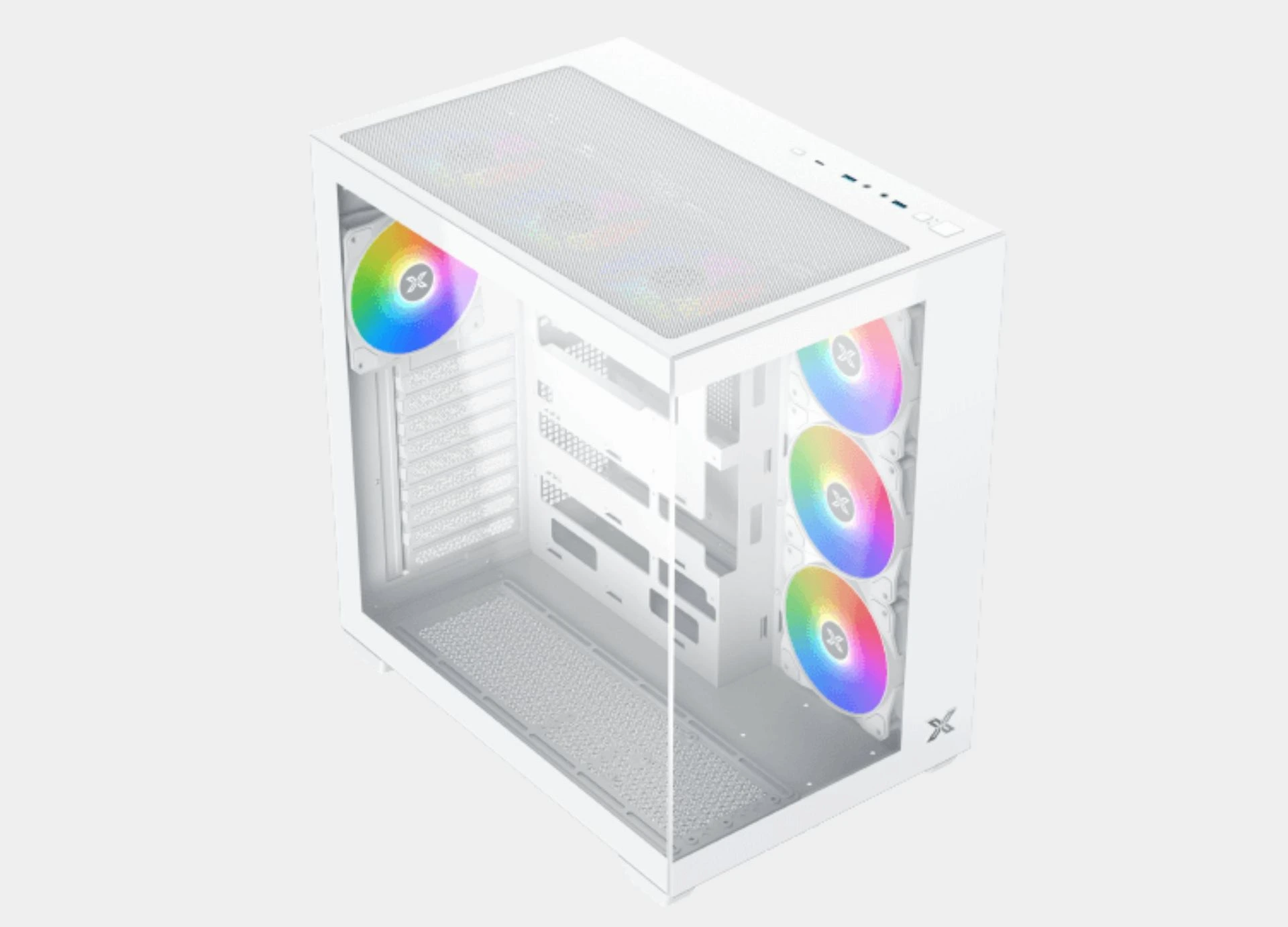 Xigmatek Aqua V Air Arctic Type C Argb White Mid Tower Case