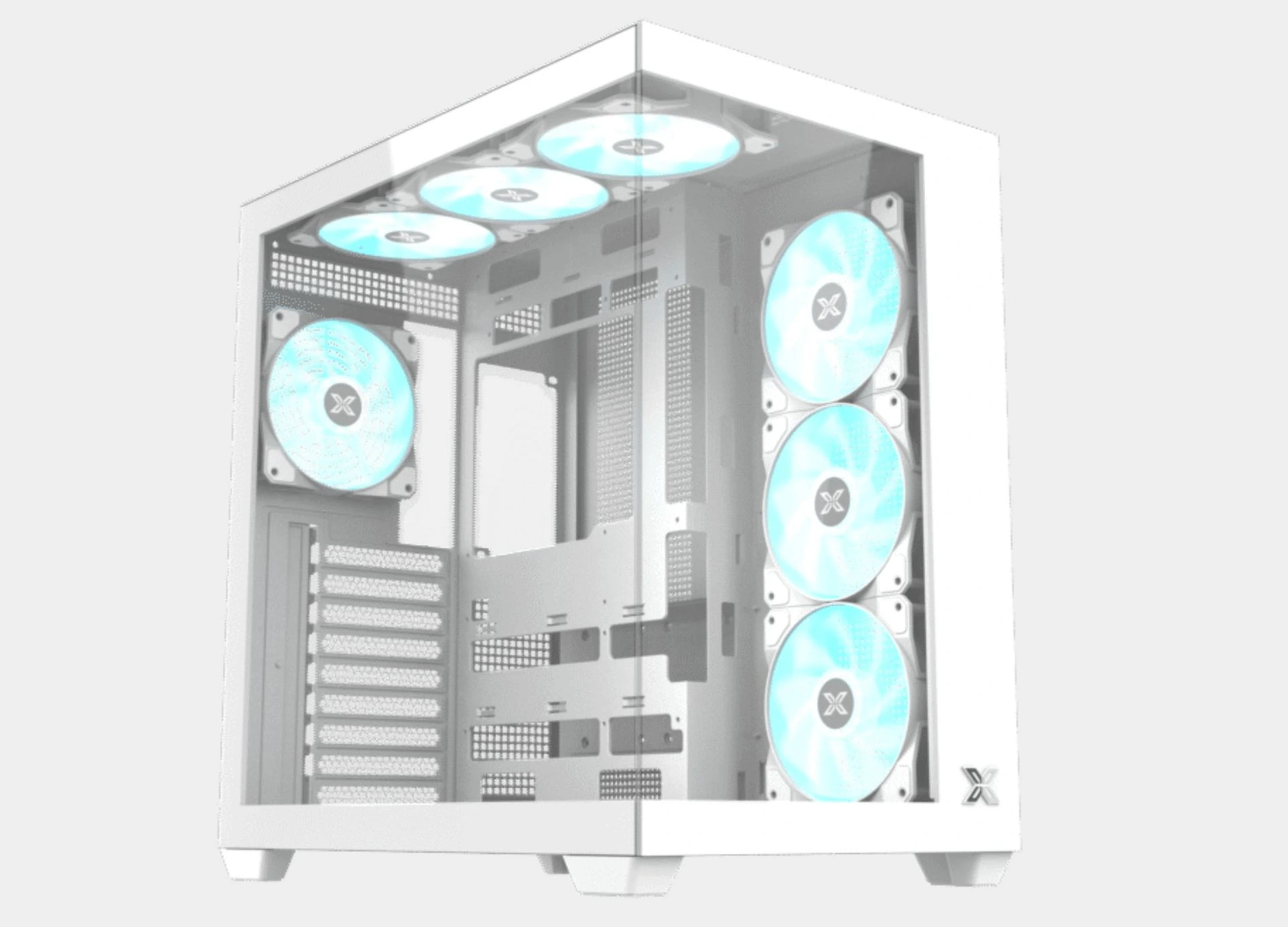 Xigmatek Aqua V Air Arctic Type C Argb White Mid Tower Case