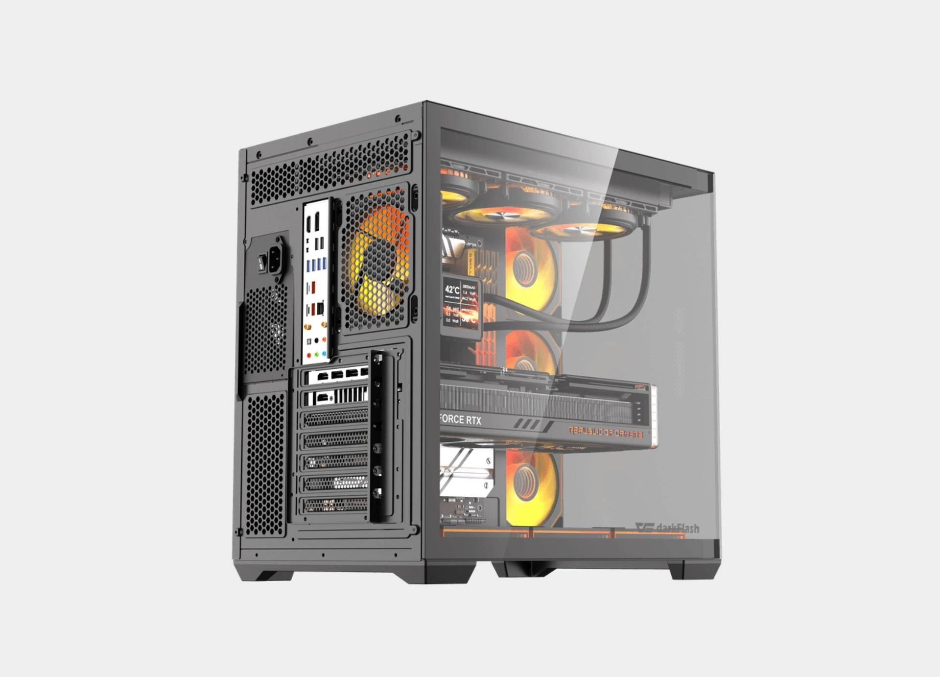 Dark Flash C280 E-ATX PC Case WITH 850W + 80 BRONZ