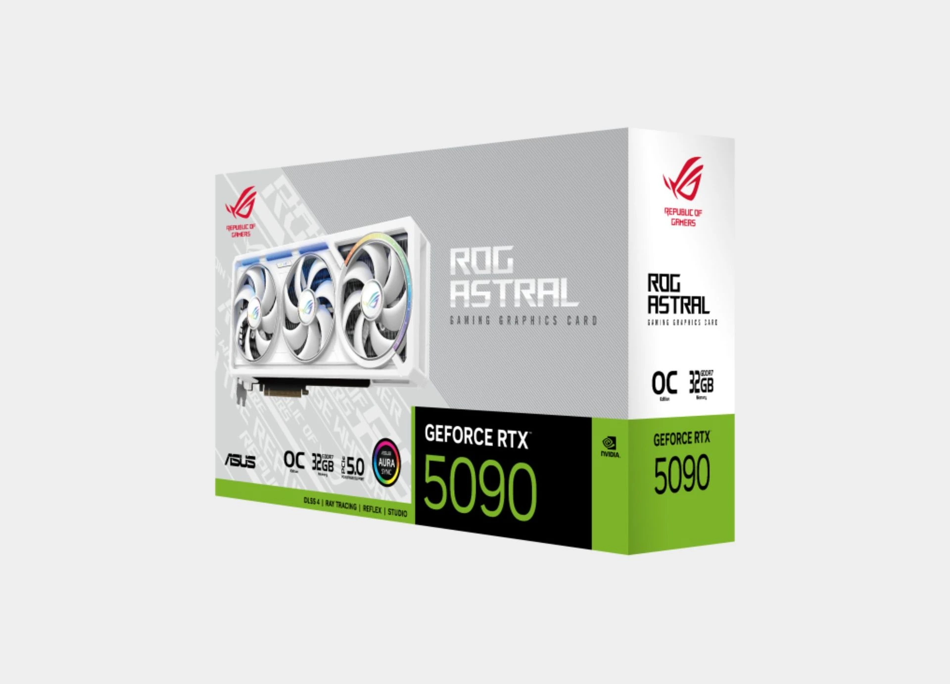ASUS ROG GeForce RTX 5090 Astral OC 32GB GDDR7 512 Bit White Graphics Card