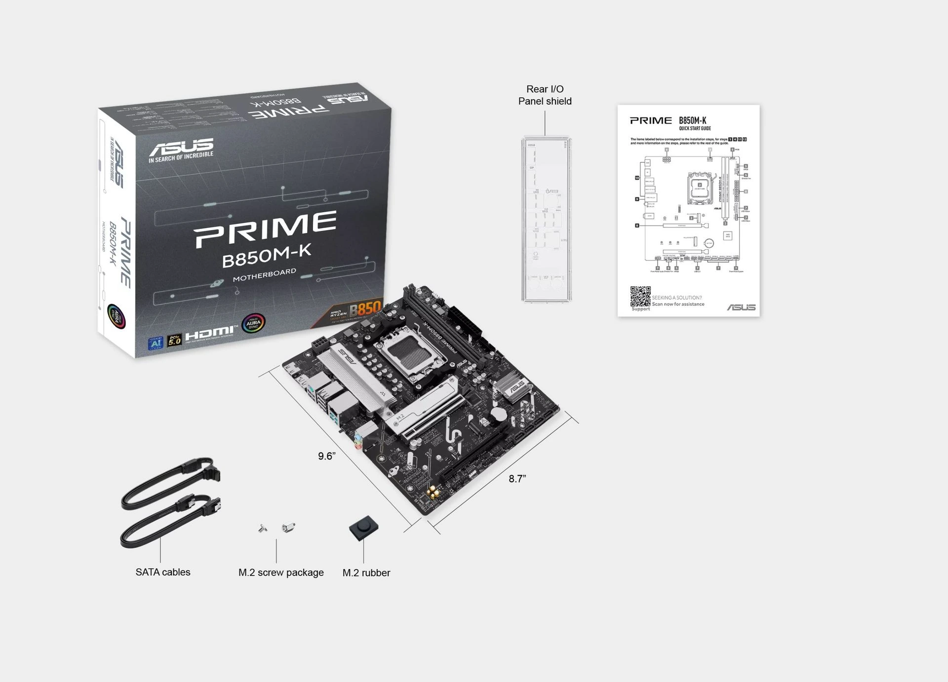ASUS PRIME B850M-K AM5 micro-ATX Motherboard
