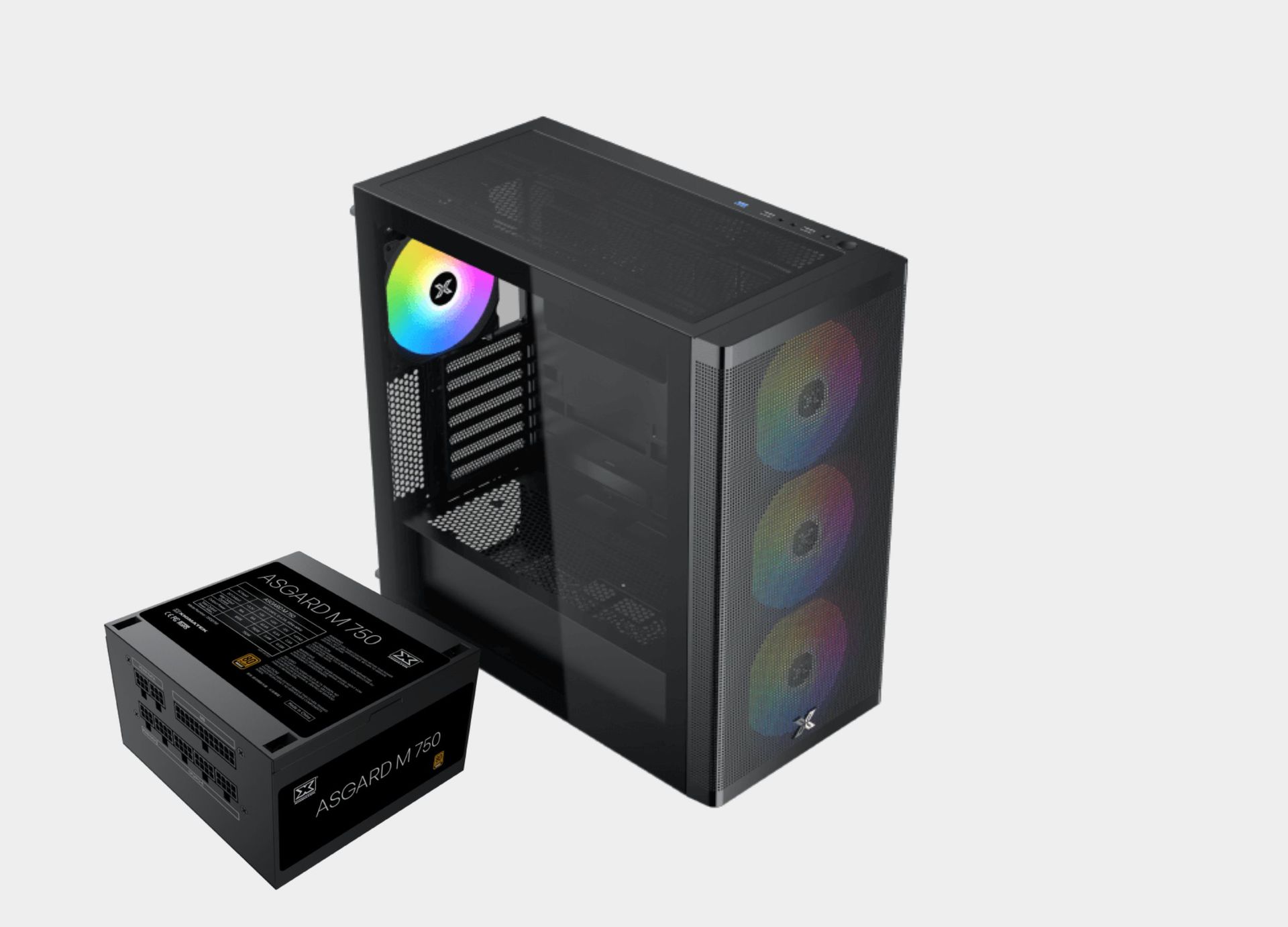 Xigmatek Osiris 140mm ARGB BTF + Asgard 750W 80+ Bronze Super Tower Case