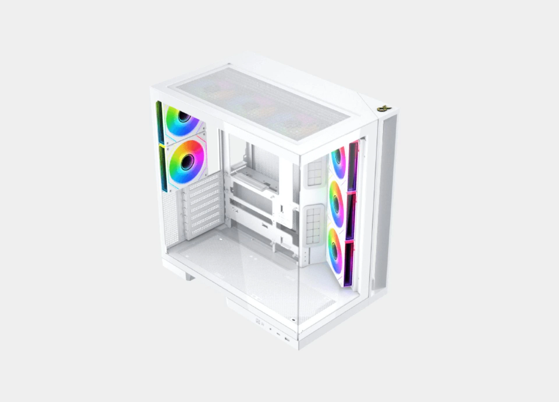 Xigmatek Aqua 7 Arctic Argb BTF 8 Fan ARGB Pwm E-ATX Type C Super Tower Case