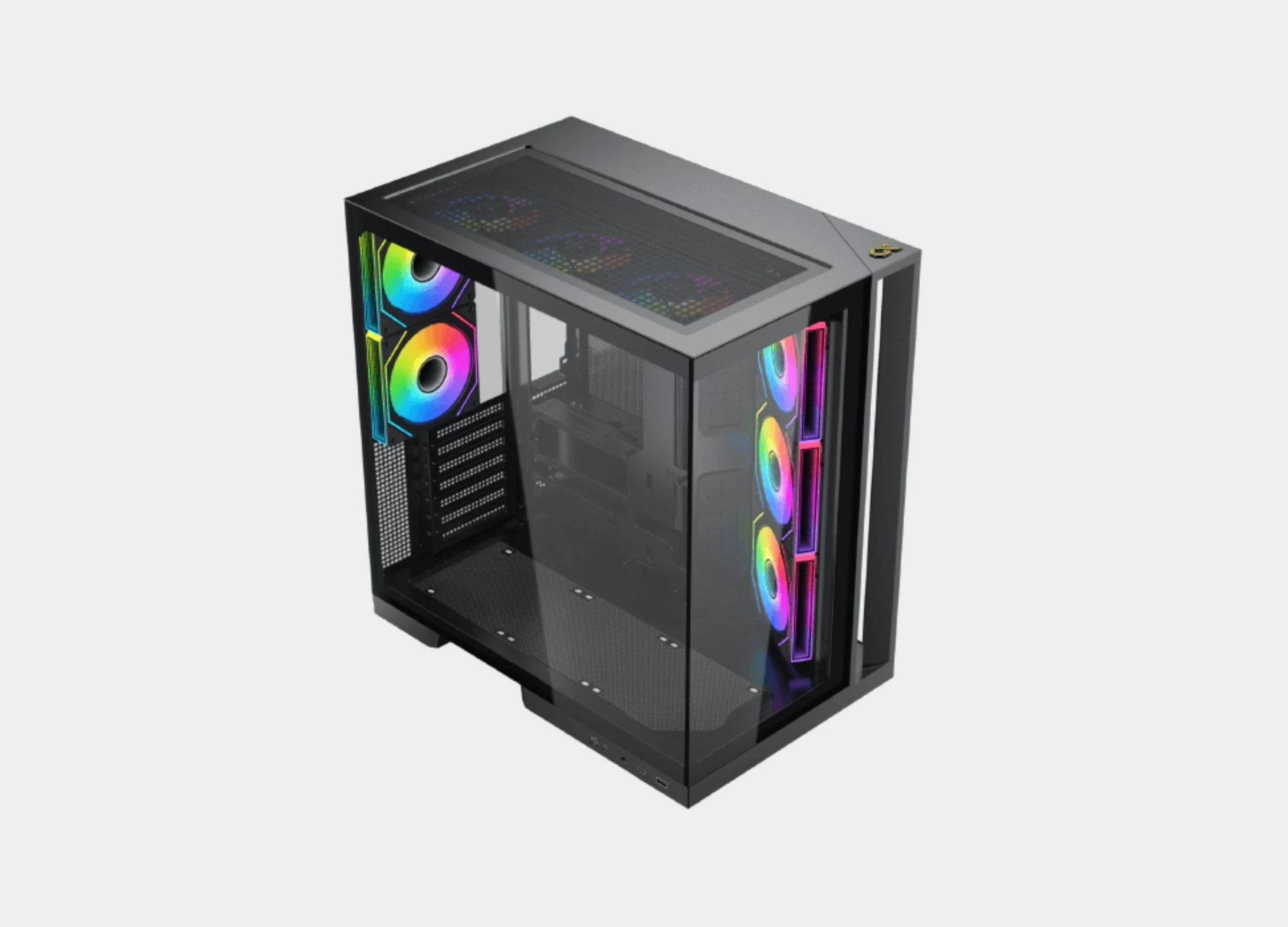 Xigmatek Aqua 7 Argb BTF 8 Fan ARGB Pwm E-ATX Type C Super Tower Case