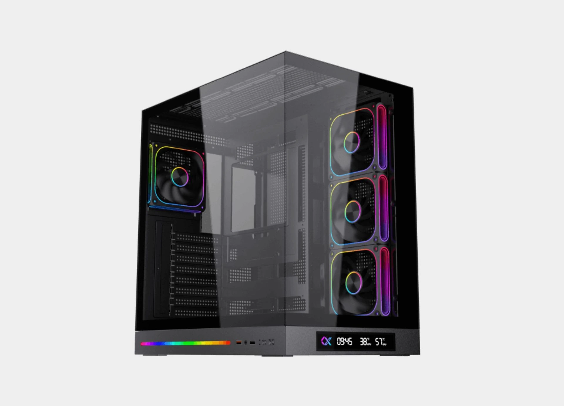 Xigmatek Cloud DGT Digital LCD Argb Mid Tower Case