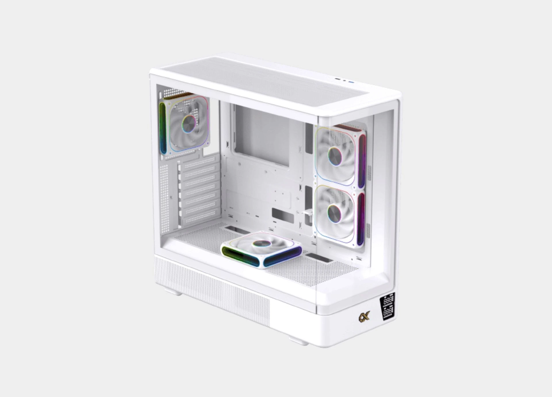 Xigmatek Moon DGT Arctic Digital LCD Argb White Super Tower Case