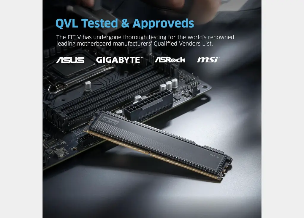 Klevv Fit V 32GB (2x16GB) DDR5 6000MHz CL30 Desktop Memory  (5).webp