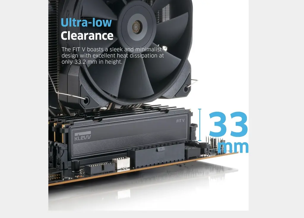 Klevv Fit V 32GB (2x16GB) DDR5 6000MHz CL30 Desktop Memory (3).webp