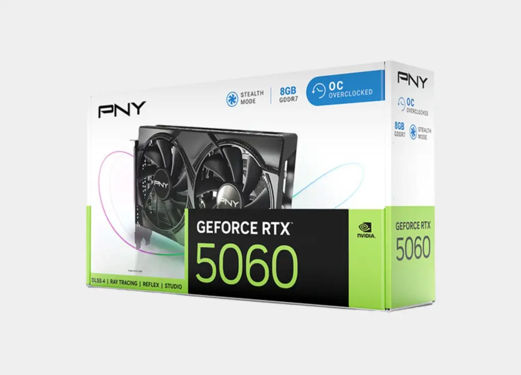 PNY NVIDIA GeForce RTX 5060 8GB OC Dual Fan
