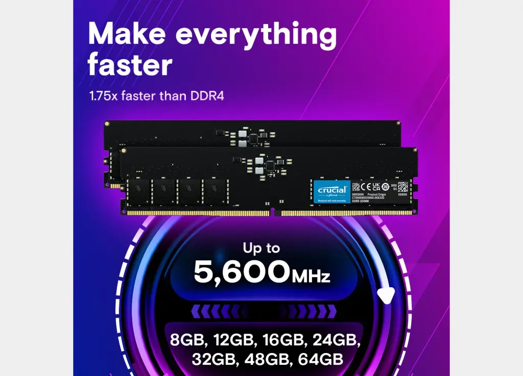 Crucial 16GB DDR5-5600 UDIMM