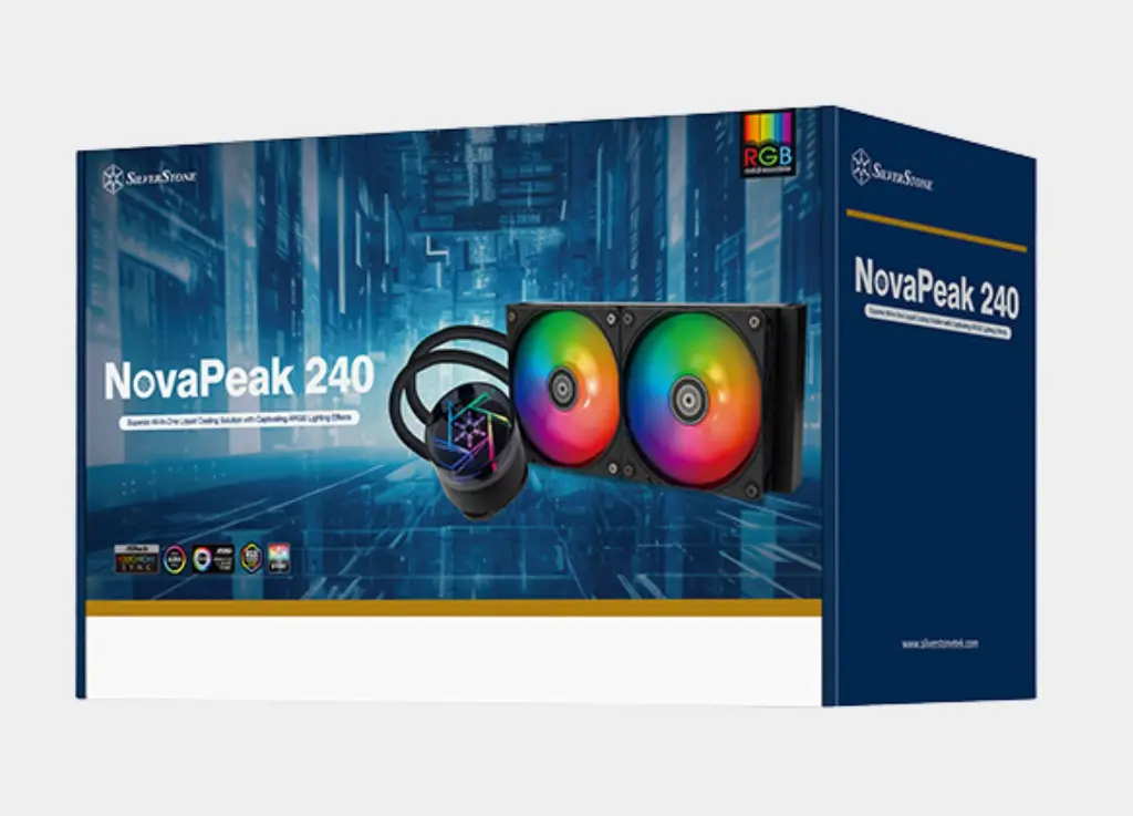 SILVERSTONE NovaPeak 240 ARGB Liquid Cooling (3).webp