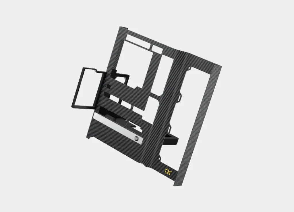 Xigmatek Carbonic 3K Twill Weave Carbon Fiber Panel 6063 Aluminium Alloy BTF ATX Mid Tower Case (2).webp