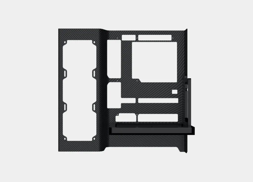 Xigmatek Carbonic 3K Twill Weave Carbon Fiber Panel 6063 Aluminium Alloy BTF ATX Mid Tower Case (7).webp
