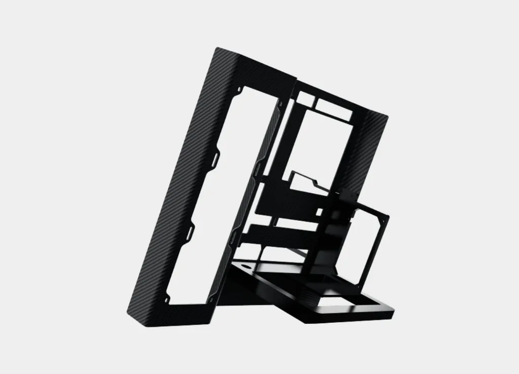 Xigmatek Carbonic 3K Twill Weave Carbon Fiber Panel 6063 Aluminium Alloy BTF ATX Mid Tower Case (4).webp