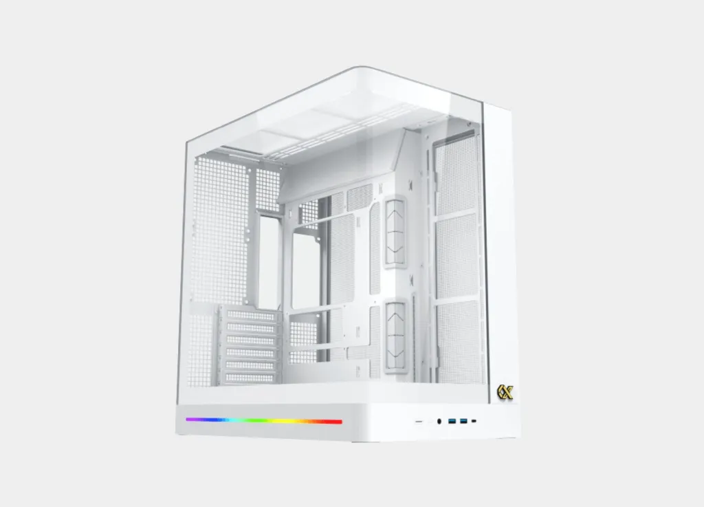 Xigmatek Pano II Air Arctic Type C 8 Fan ARGB Pwm Curved TG E-ATX Super Tower Case (8).webp