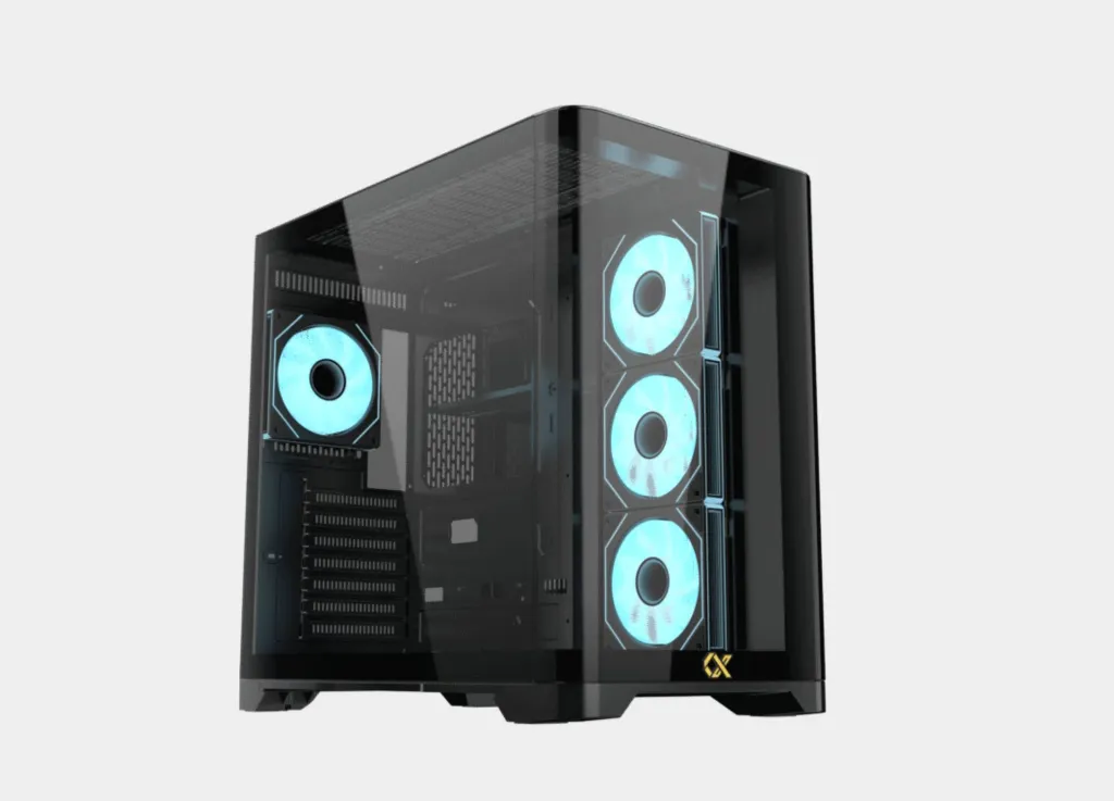Xigmatek Crystal Storm 4 fan PWM Argb Curved TG Mid Tower Case (5).webp