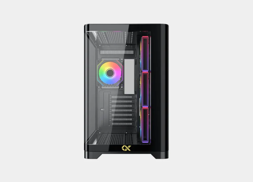 Xigmatek Crystal Storm 4 fan PWM Argb Curved TG Mid Tower Case (3).webp