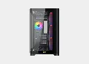 Xigmatek Crystal Storm 4 fan PWM Argb Curved TG Mid Tower Case (3).webp