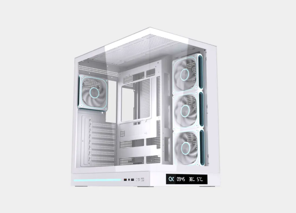 Xigmatek Cloud DGT Arctic Digital LCD Argb White Mid Tower Case (7).webp