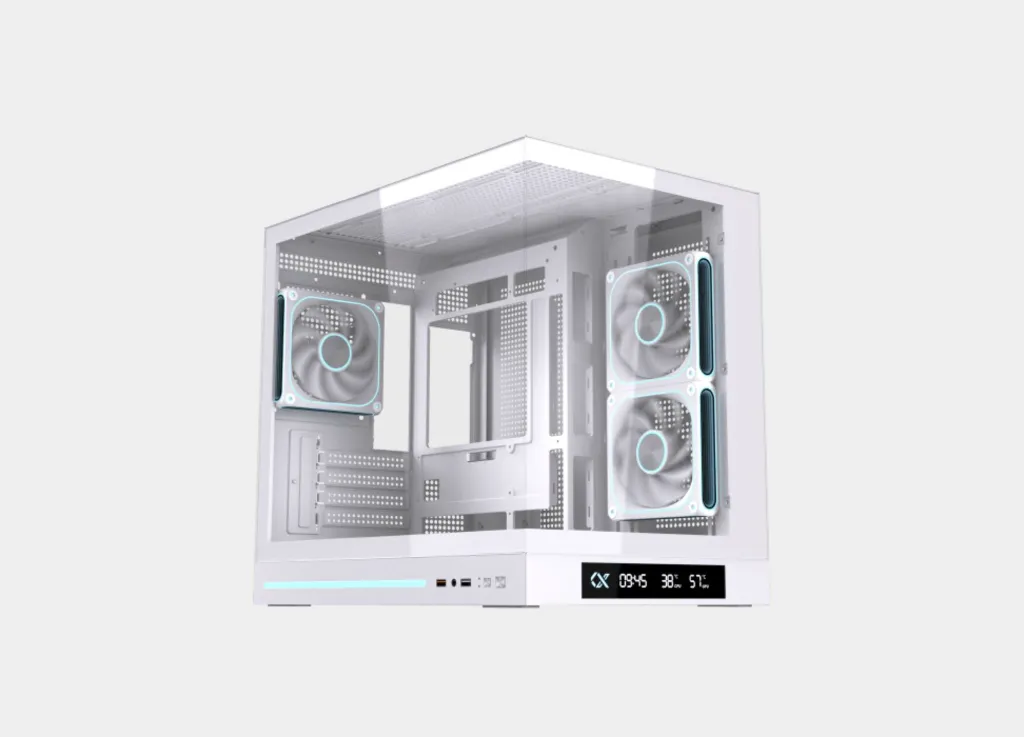 Xigmatek Cloud M DGT 3AF Arctic Digital LCD Argb White Micro Tower Case (2).webp