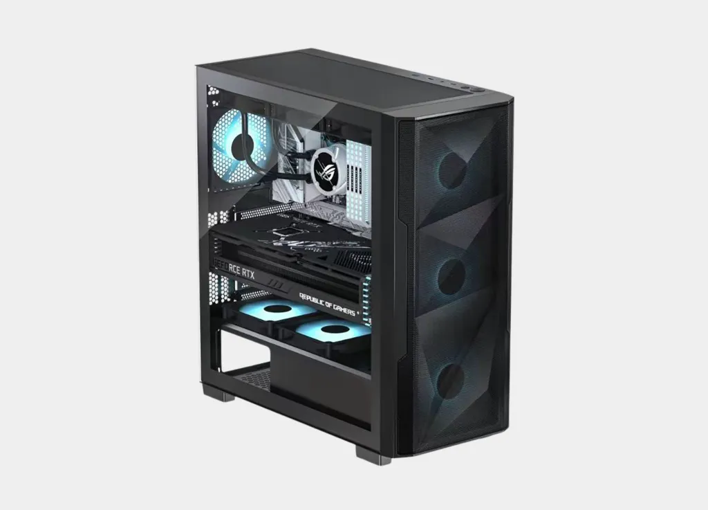 Xander Velox Flow Black Gaming Case E-ATX +PSU 750W Bronze (2).webp