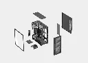 Xander Velox Flow Black Gaming Case E-ATX +PSU 750W Bronze (4).webp