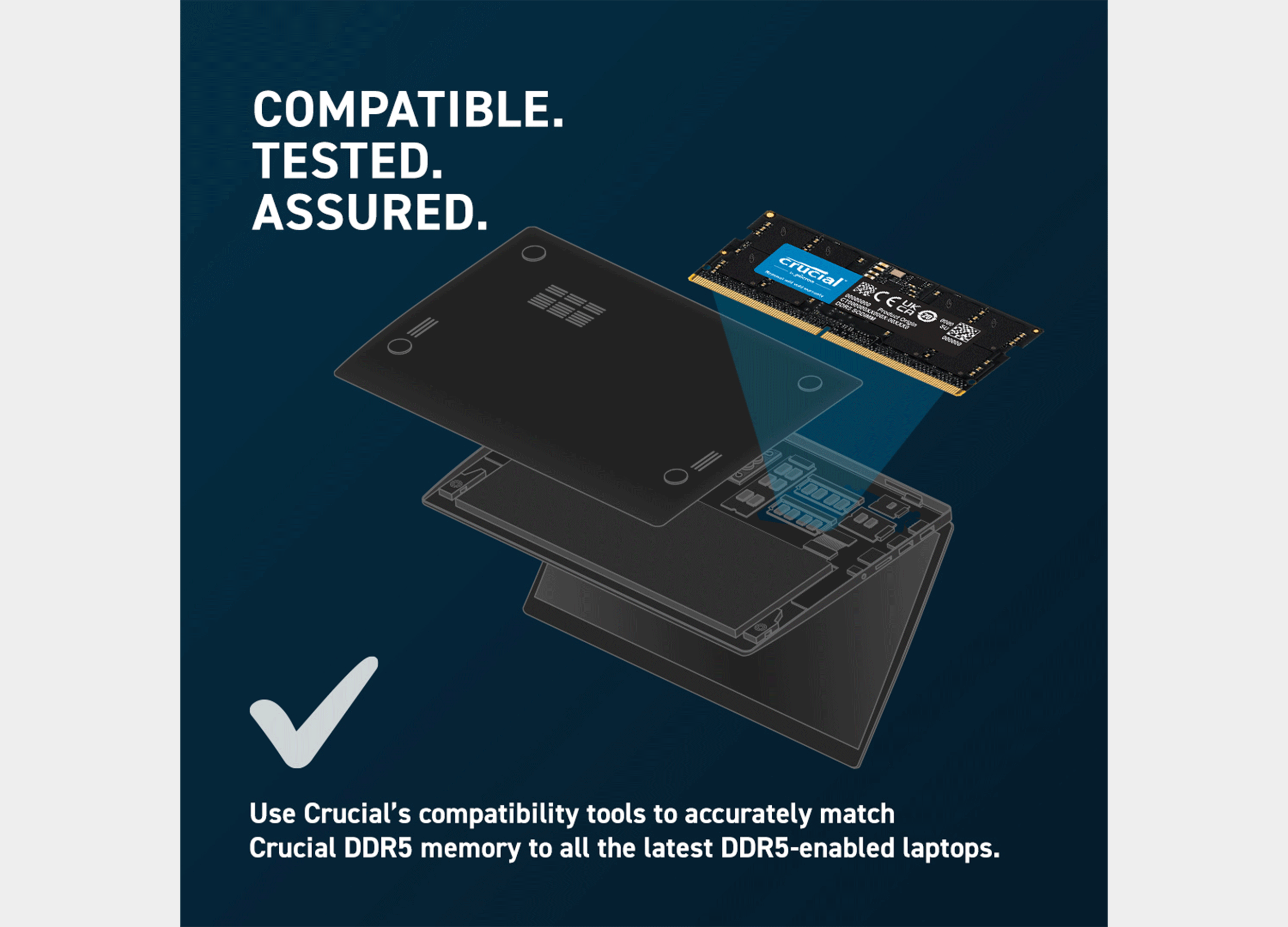 RAM CRUCIAL  5600 LAP 32GB