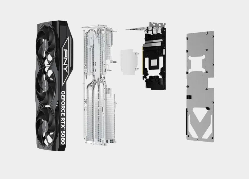 PNY NVIDIA GeForce RTX™ 5080 OC 16 GB GDDR7 Triple Fan Graphics Card 