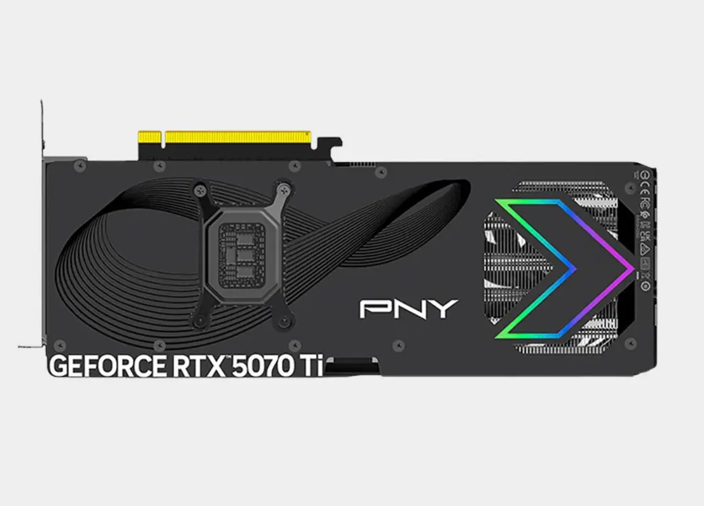 PNY GEFORCE RTX 5070 TI 16 GB Gaming TRIBAL FAN OVERCLOCKED (6).webp