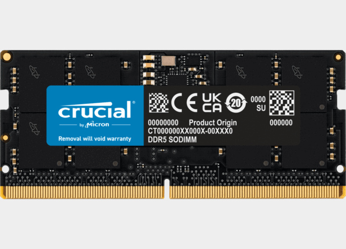 Crucial SODIMM 32GB DDR5 5600MHz 1.1V CL46