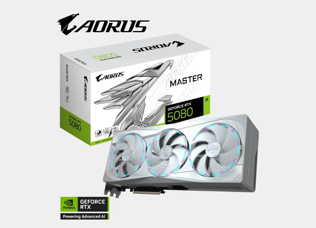 AORUS GeForce RTX™ 5080 MASTER ICE 16G