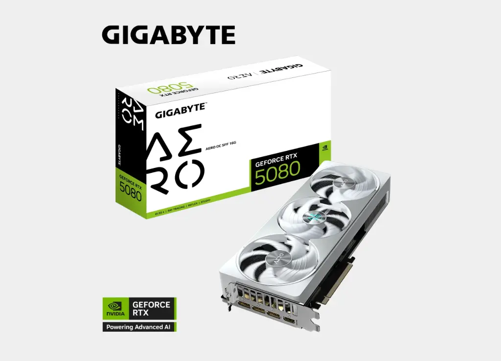 GIGABYTE GeForce RTX™ 5080 AERO OC SFF 16G