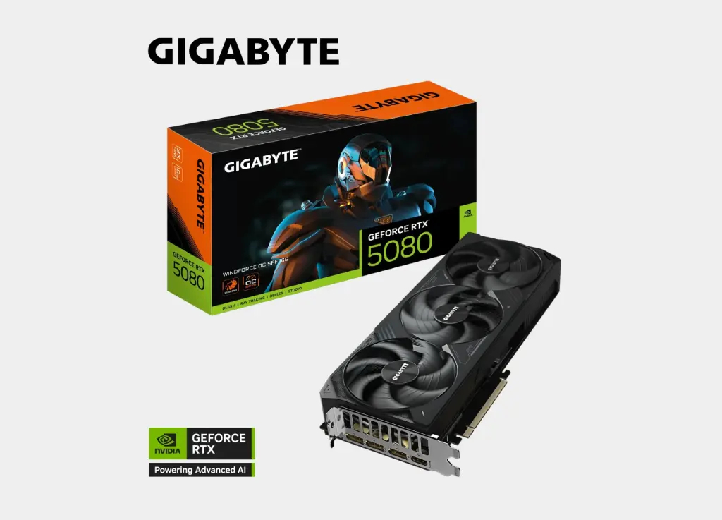 GIGABYTE GeForce RTX™ 5080 WINDFORCE OC SFF 16G