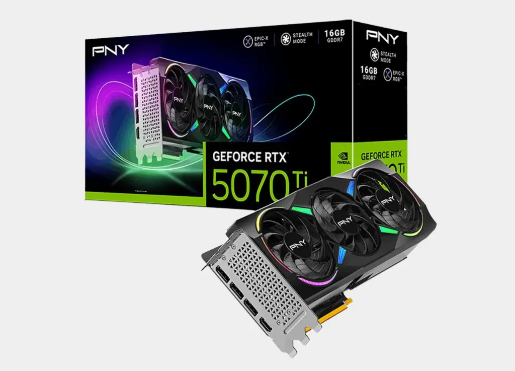 PNY GEFORCE RTX 5070 TI 16 GB Gaming TRIBAL FAN OVERCLOCKED