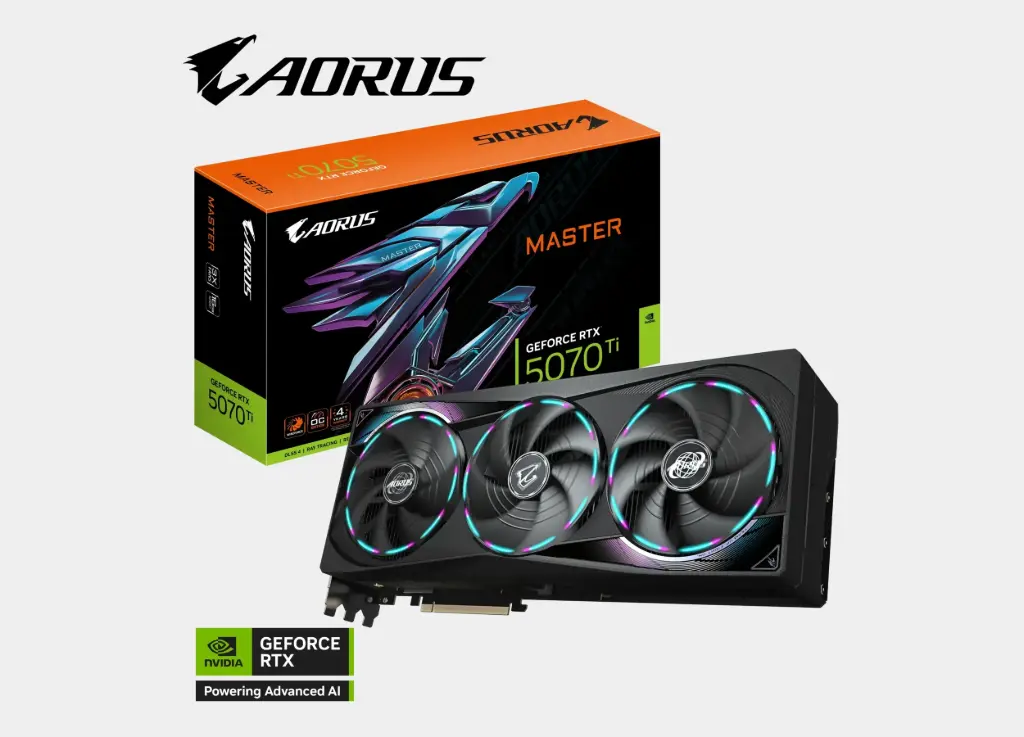 Aorus GIGABYTE GeForce RTX 5070 Ti MASTER