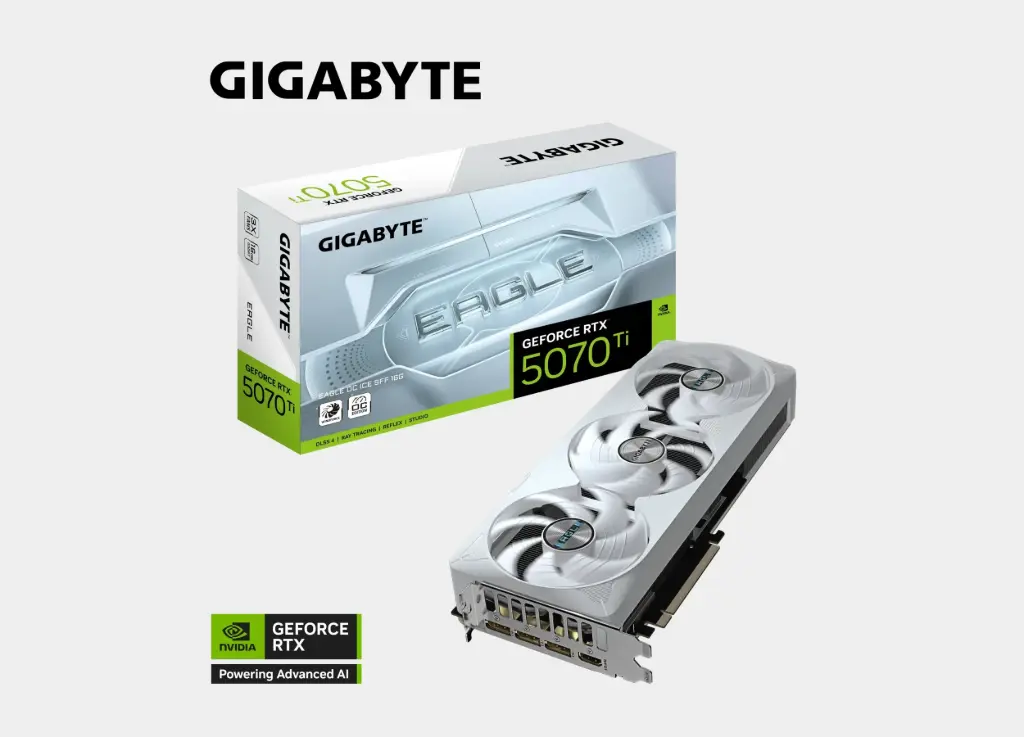 [9VN507TEOI-00-G10] GIGABYTE GeForce RTX™ 5070 Ti EAGLE OC ICE SFF 16G