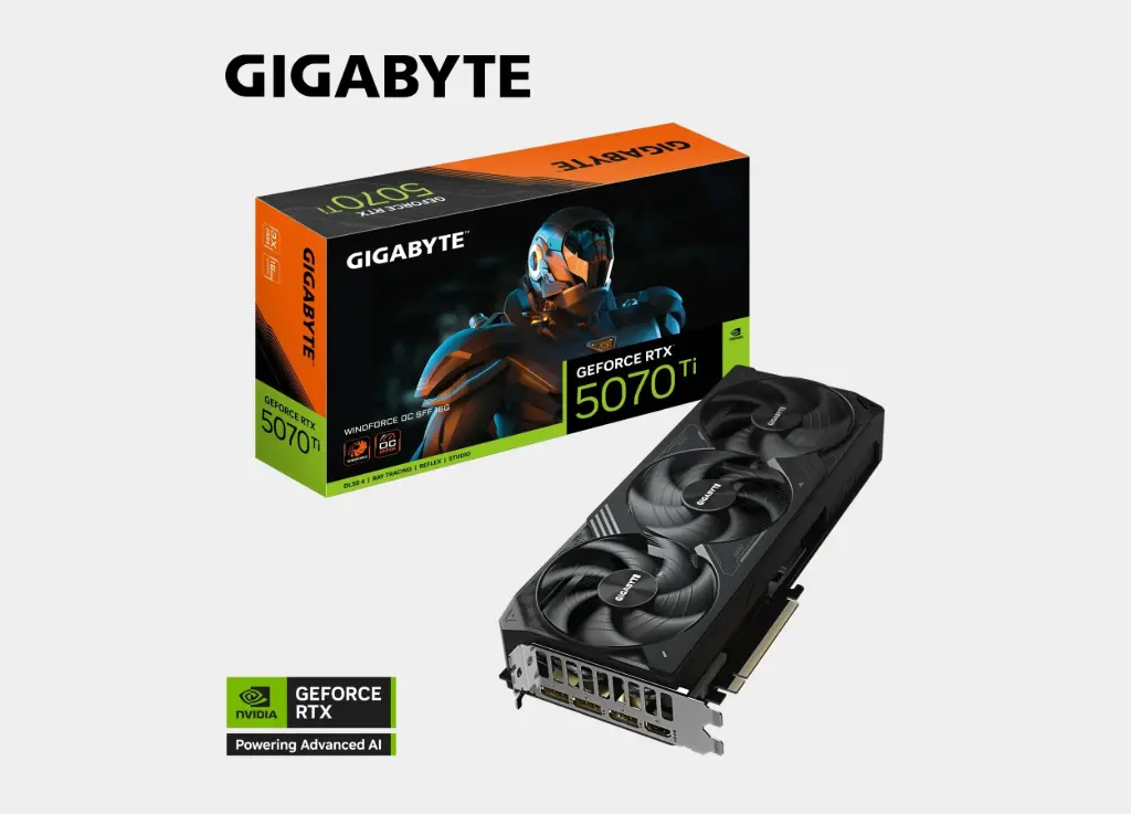 GIGABYTE GeForce RTX™ 5070 Ti WINDFORCE OC SFF 16G
