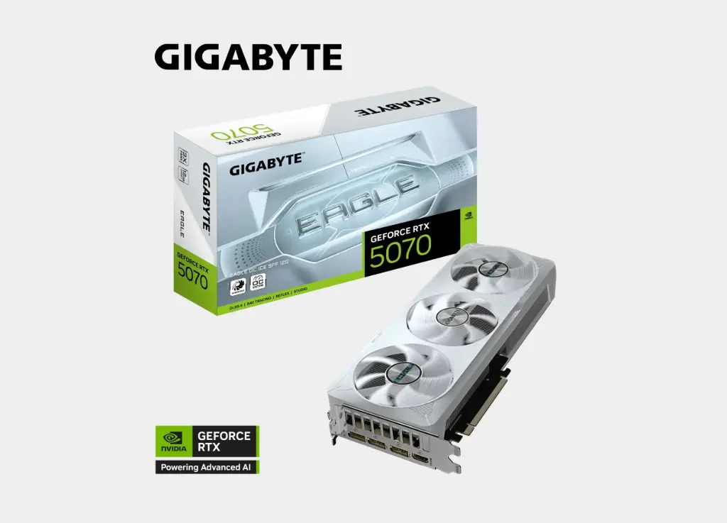 GIGABYTE GeForce RTX™ 5070 EAGLE OC ICE SFF 12G