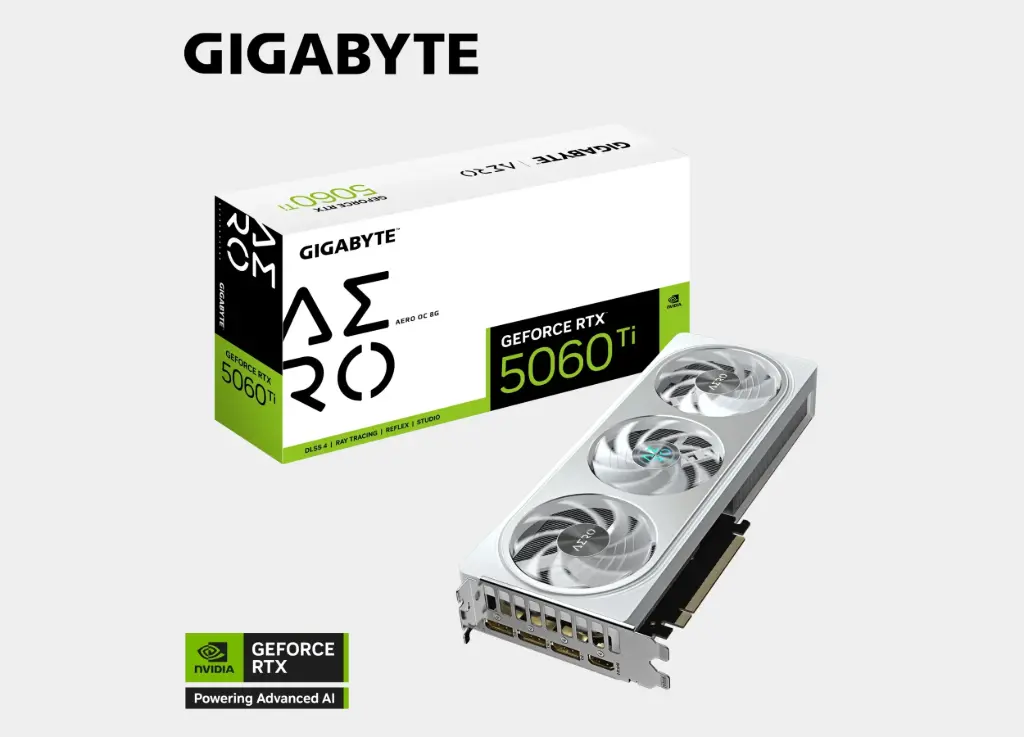 GIGABYTE GeForce RTX™ 5060 Ti AERO OC 8G