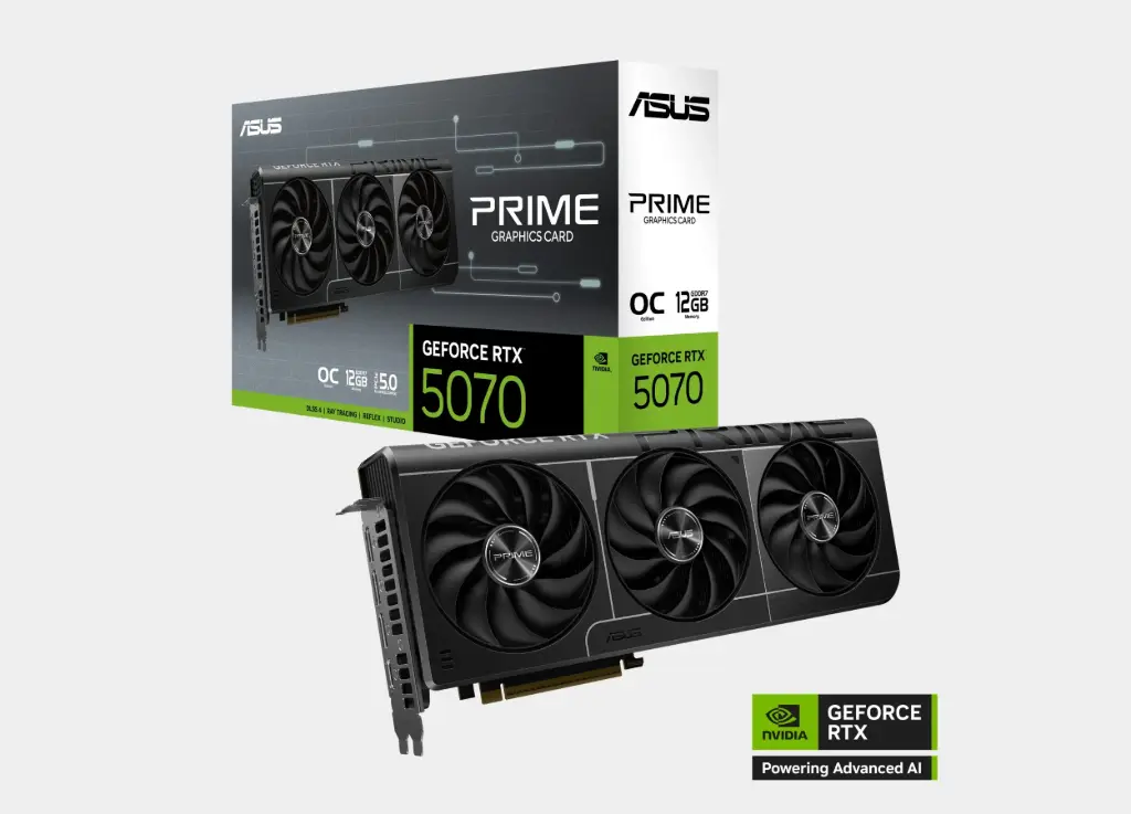 [90YV0M10-M0NA00] ASUS PRIME GeForce RTX™ 5070 OC 12GB GDDR7