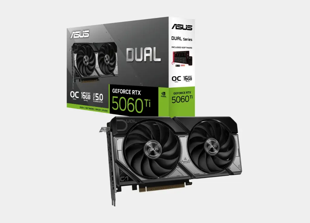 ASUS Dual GeForce RTX™ 5060 Ti OC 16GB GDDR7