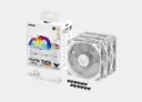 ASUS TUF Gaming TR120 ARGB White Reverse Fans - Triple Pack