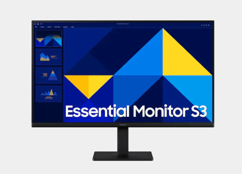 Samsung Essential S30GD 27 Inch FHD LED Monitor, 100Hz