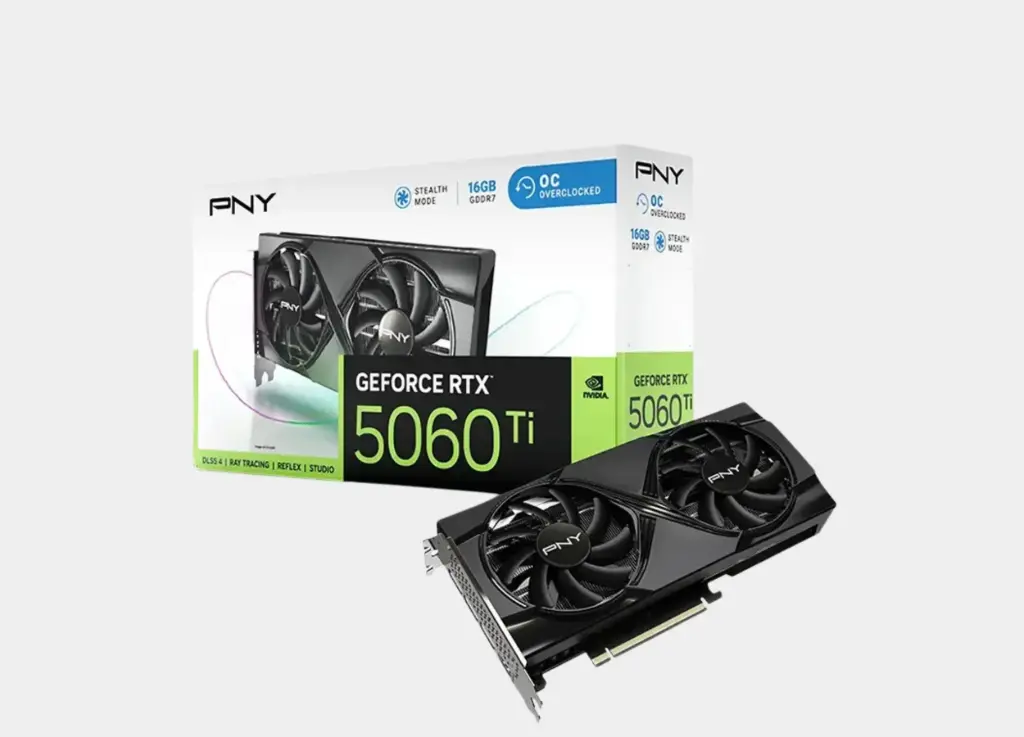 [VCG5060T16DFXPB1-0] PNY GeForce RTX 5060 Ti 16GB OC Dual Fan Blackwell 