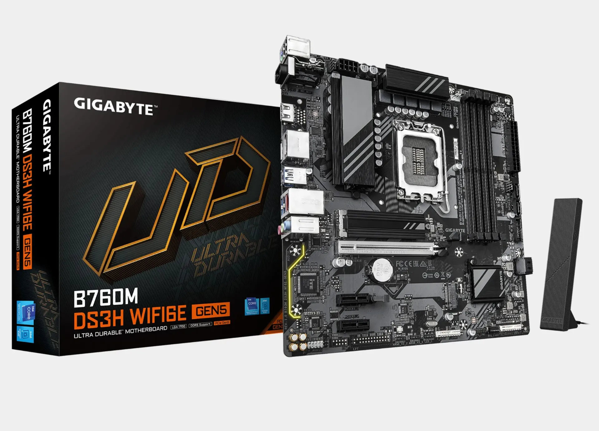 [9MB76MS65-00-G10] GIGABYTE B760M DS3H WIFI6E GEN5