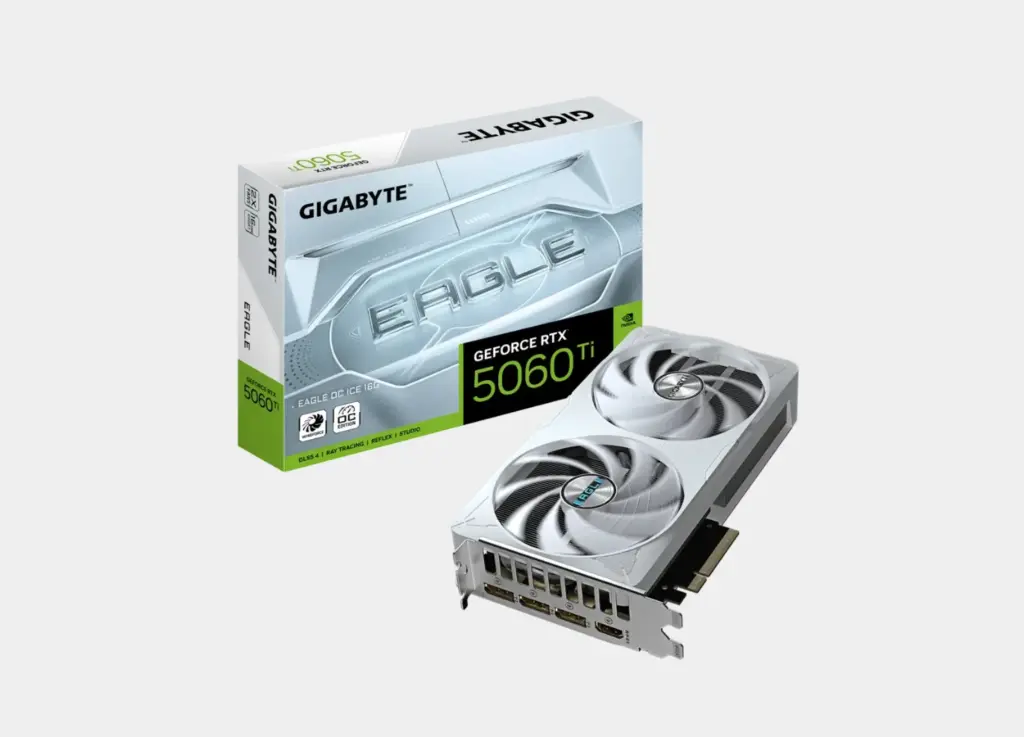 GIGABYTE GeForce RTX™ 5060 Ti EAGLE OC ICE 16GD