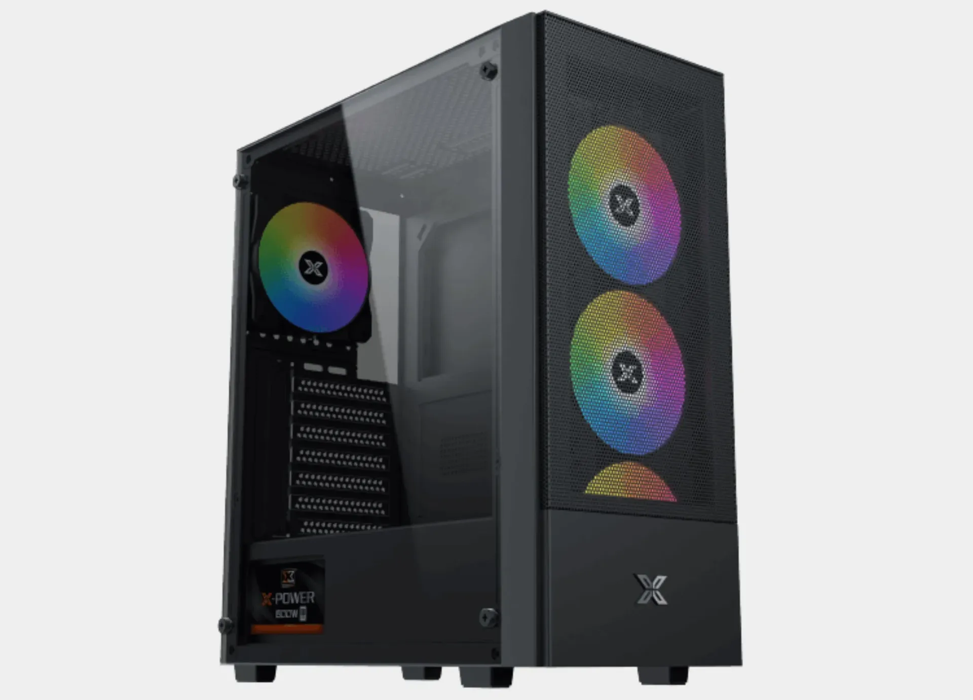 Xigmatek Hero II Air ARGB Mid Tower Case + X-Power 600W 80 White