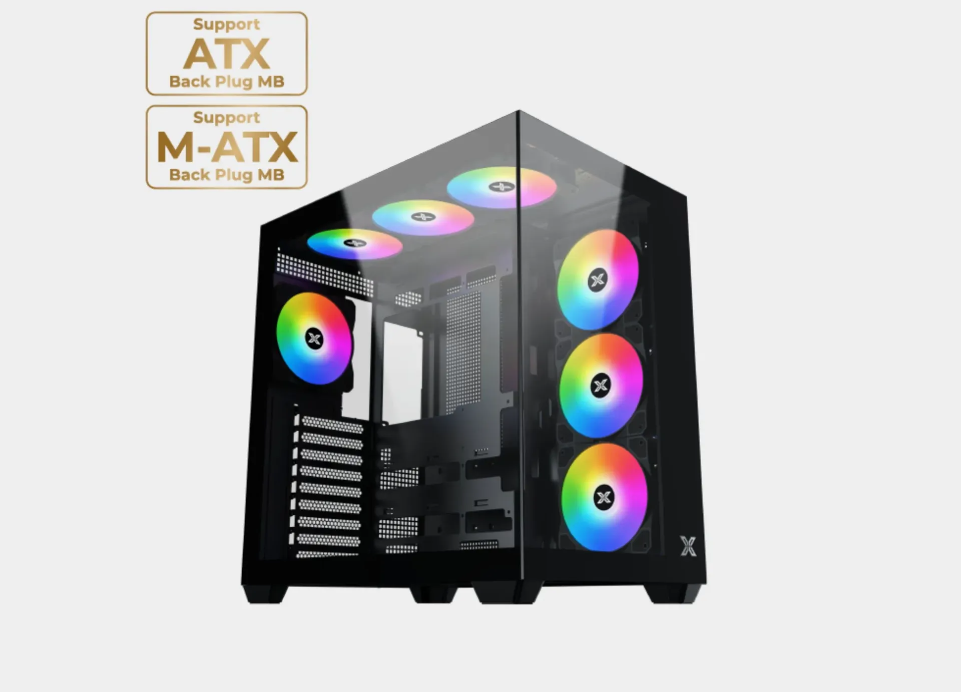 Xigmatek Aqua V Air Argb Mid Tower Case (Type C )